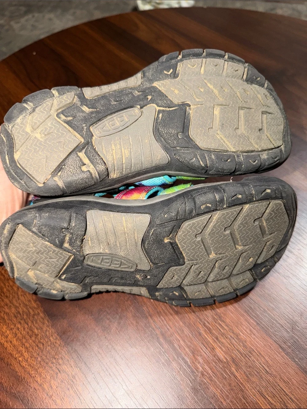 KEEN Newport H2 Rainbow Tie Dye Sport Sandals Kids size 3